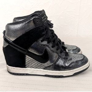 Nike Dunk Sky Hi City FW QS NYC New York Hidden Wedge Heel Black Silver